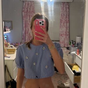 En Saison embellished Top